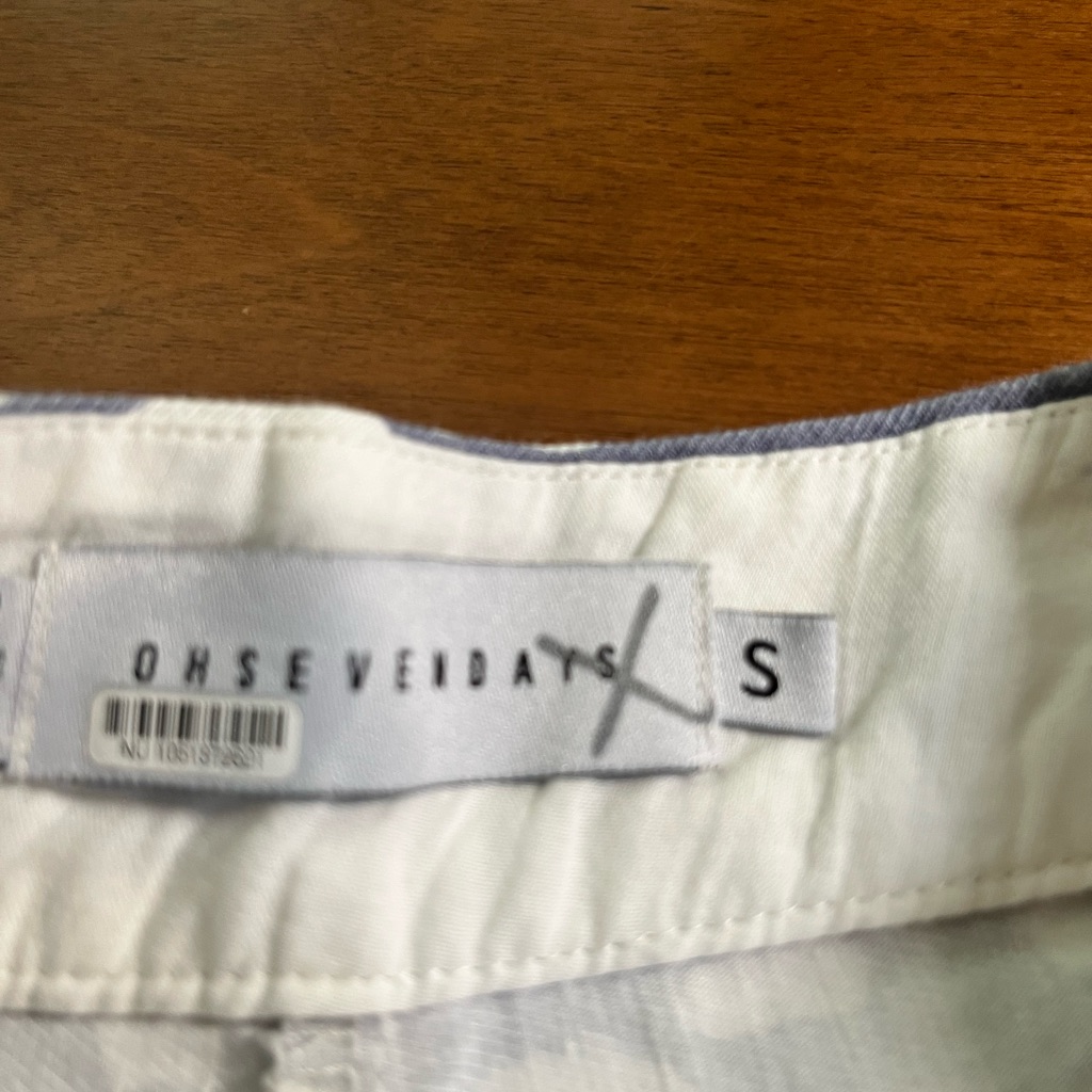 Ohsevendays Anthropologie Poche High-Rise Shorts Rosa Pattern Cotton Linen Blend — image 4 of 8